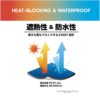 <遮熱・防水・撥水・通気性>HEAT-BLOCKING & WATERPROOF HAT